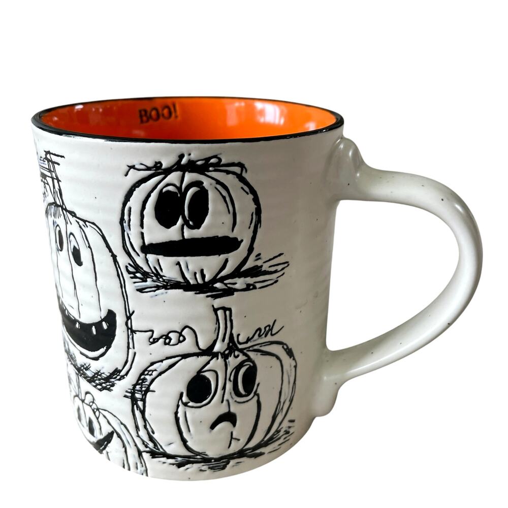 Eli + Ana Spooky Jack O Lantern Halloween Ceramic Coffee Tea Mug Spooky BOO NEW